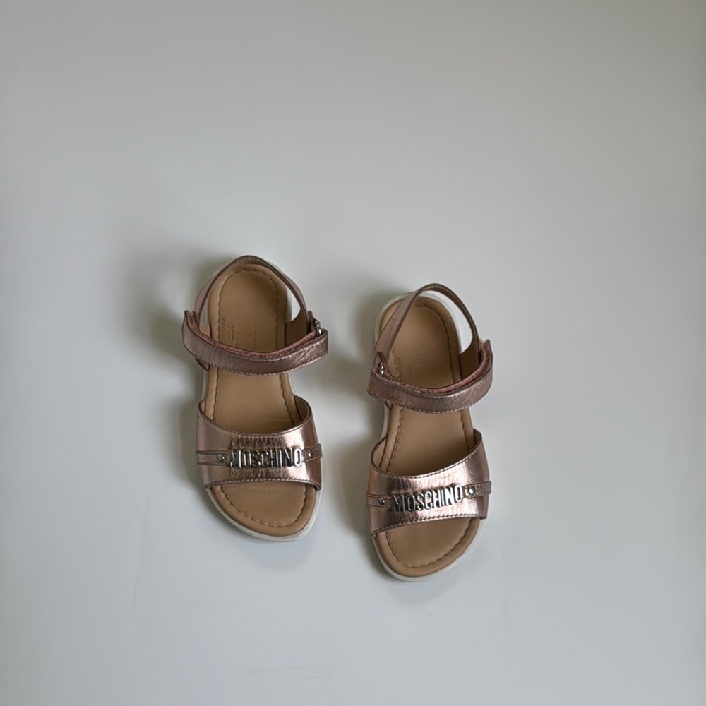 Moschino Kids Metallic Sandals 25 EU
